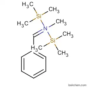 Molecular Structure of 143360-34-3 (Methanamine, N-(phenylmethylene)-1,1-bis(trimethylsilyl)-)