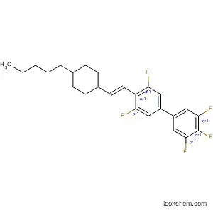 Molecular Structure of 143418-14-8 (1,1'-Biphenyl, 3,3',4,5,5'-pentafluoro-4'-[2-(4-pentylcyclohexyl)ethenyl]-,
trans-)