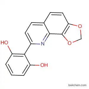 Molecular Structure of 143418-88-6 (1,3-Benzenediol, 2-(1,3-dioxolo[4,5-h]quinolin-8-yl)-)