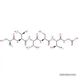 Molecular Structure of 143460-22-4 (Glycine, N-[N-[N-[N-(N-L-seryl-L-threonyl)-L-threonyl]-L-seryl]-L-threonyl]-)