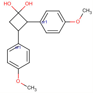 Molecular Structure of 143463-50-7 (Benzene, 1,1'-[1,2-cyclobutanediylbis(oxy)]bis[4-methoxy-, cis-)