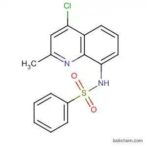 Molecular Structure of 143465-66-1 (Benzenesulfonamide, N-(4-chloro-2-methyl-8-quinolinyl)-)