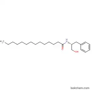 Molecular Structure of 143467-98-5 (Tetradecanamide, N-[1-(hydroxymethyl)-2-phenylethyl]-, (R)-)