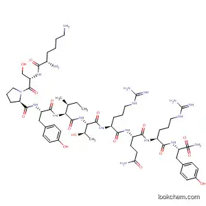 Molecular Structure of 143502-02-7 (L-Tyrosinamide,
L-lysyl-L-seryl-L-prolyl-L-tyrosyl-L-isoleucyl-L-threonyl-L-arginyl-L-glutaminyl
-L-arginyl-)