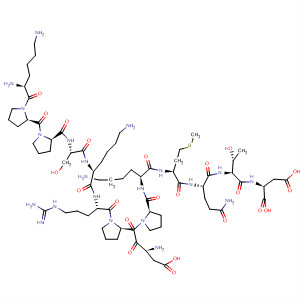 Molecular Structure of 143502-41-4 (L-Aspartic acid,
L-lysyl-L-prolyl-L-prolyl-L-seryl-L-lysyl-L-arginyl-L-a-aspartyl-L-prolyl-L-prolyl
-L-lysyl-L-methionyl-L-glutaminyl-L-threonyl-)