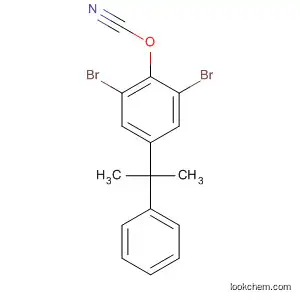 Molecular Structure of 143504-77-2 (Cyanic acid, 2,6-dibromo-4-(1-methyl-1-phenylethyl)phenyl ester)