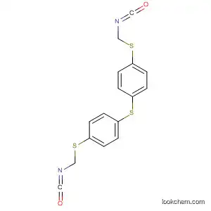 Molecular Structure of 143526-86-7 (Benzene, 1,1'-thiobis[4-[(isocyanatomethyl)thio]-)