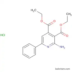 Molecular Structure of 143556-21-2 (3,4-Pyridinedicarboxylic acid, 2-amino-6-phenyl-, diethyl ester,
monohydrochloride)