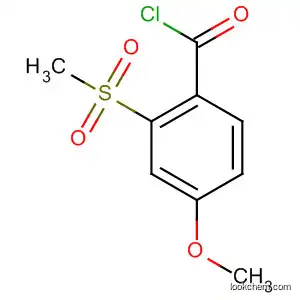 Molecular Structure of 143701-79-5 (Benzoyl chloride, 4-methoxy-2-(methylsulfonyl)-)