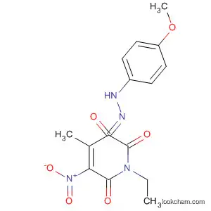 2,3,6(1H)-Pyridinetrione, 1-ethyl-4-methyl-5-nitro-,
3-[(4-methoxyphenyl)hydrazone]