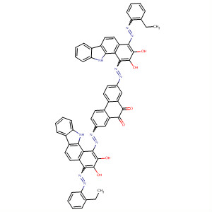 Molecular Structure of 143720-94-9 (9,10-Phenanthrenedione,
2,7-bis[[4-[(2-ethylphenyl)azo]-2,3-dihydroxy-11H-benzo[a]carbazol-1-yl]
azo]-)