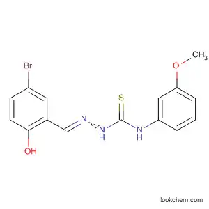 Molecular Structure of 143722-10-5 (Hydrazinecarbothioamide,
2-[(5-bromo-2-hydroxyphenyl)methylene]-N-(3-methoxyphenyl)-)