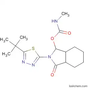 Molecular Structure of 143807-29-8 (1H-Isoindol-1-one,
2-[5-(1,1-dimethylethyl)-1,3,4-thiadiazol-2-yl]octahydro-3-[[(methylamino
)carbonyl]oxy]-)