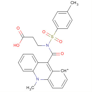 Molecular Structure of 143870-13-7 (Acridinium,
9-[[(2-carboxyethyl)[(4-methylphenyl)sulfonyl]amino]carbonyl]-10-methyl-)