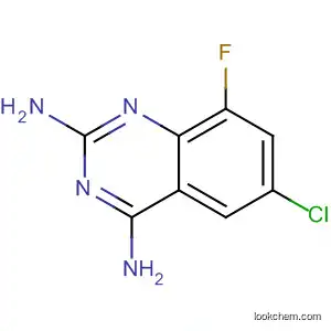 Molecular Structure of 143879-76-9 (2,4-Quinazolinediamine, 6-chloro-8-fluoro-)