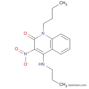 Molecular Structure of 143923-89-1 (2(1H)-Quinolinone, 1-butyl-3-nitro-4-(propylamino)-)