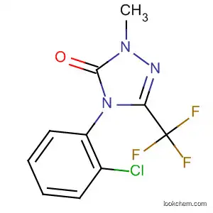 Molecular Structure of 144020-98-4 (3H-1,2,4-Triazol-3-one,
4-(2-chlorophenyl)-2,4-dihydro-2-methyl-5-(trifluoromethyl)-)