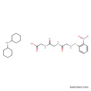 Molecular Structure of 144026-71-1 (Glycine, N-[N-[N-[(2-nitrophenyl)thio]glycyl]glycyl]-, compd. with
N-cyclohexylcyclohexanamine (1:1))