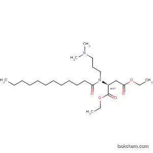Molecular Structure of 144207-30-7 (DL-Aspartic acid, N-[3-(dimethylamino)propyl]-N-(1-oxododecyl)-,
diethyl ester)