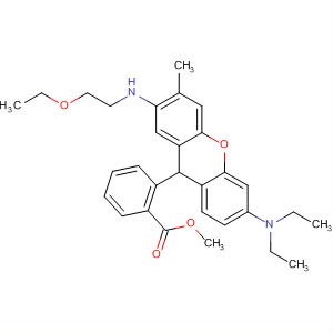 Benzoic acid, 2-[6-(diethylamino)-2-[(2-ethoxyethyl)amino]-3-methyl-9H-xanthen-9-yl]-, methyl ester