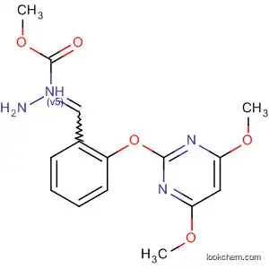 Molecular Structure of 144263-66-1 (Hydrazinecarboxylic acid,
[[2-[(4,6-dimethoxy-2-pyrimidinyl)oxy]phenyl]methylene]-, methyl ester)