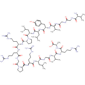 Molecular Structure of 144279-64-1 (L-Alanine,
L-valylglycylglycyl-L-valyl-L-tyrosyl-L-leucyl-L-leucyl-L-prolyl-L-arginyl-L-argin
ylglycyl-L-prolyl-L-arginyl-L-leucylglycyl-L-valyl-L-arginyl-)