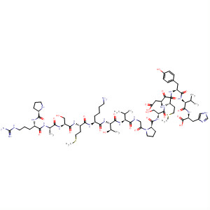 Molecular Structure of 144280-55-7 (L-Histidine,
L-prolyl-L-arginyl-L-alanyl-L-seryl-L-methionyl-L-lysyl-L-threonyl-L-valylglycyl
-L-prolyl-L-seryl-L-a-aspartyl-L-methionyl-L-tyrosyl-L-valyl-)