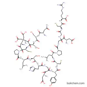 Molecular Structure of 144285-15-4 (L-Arginine,
L-asparaginyl-L-seryl-L-a-aspartyl-L-seryl-L-a-glutamyl-L-cysteinyl-L-prolyl
-L-leucyl-L-seryl-L-histidyl-L-a-aspartylglycyl-L-tyrosyl-L-cysteinyl-L-leucyl-L
-prolyl-L-a-aspartylglycylglycyl-L-cysteinyl-)