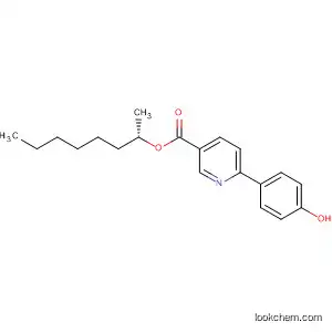 Molecular Structure of 144289-97-4 (3-Pyridinecarboxylic acid, 6-(4-hydroxyphenyl)-, 1-methylheptyl ester,
(S)-)