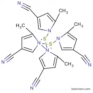 Molecular Structure of 144294-73-5 (1H-Pyrrole-3-carbonitrile, 2,2'-dithiobis[5-methyl-)