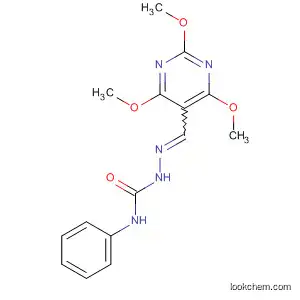 Molecular Structure of 144382-96-7 (Hydrazinecarboxamide,
N-phenyl-2-[(2,4,6-trimethoxy-5-pyrimidinyl)methylene]-)