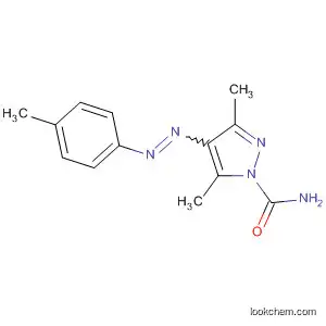 Molecular Structure of 28494-71-5 (1H-Pyrazole-1-carboxamide, 3,5-dimethyl-4-[(4-methylphenyl)azo]-)