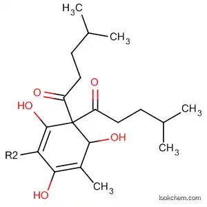 Molecular Structure of 2999-17-9 (1-Pentanone,
1,1'-(2,4,6-trihydroxy-5-methyl-1,3-phenylene)bis[4-methyl-)