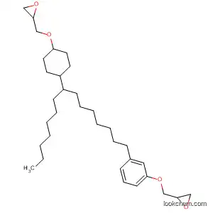 Molecular Structure of 3253-50-7 (Oxirane,
[[[4-[1-heptyl-8-[3-(oxiranylmethoxy)phenyl]octyl]cyclohexyl]oxy]methyl]-)