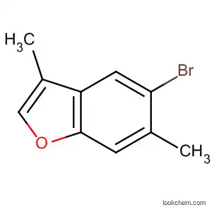 Molecular Structure of 33147-10-3 (Benzofuran, 5-bromo-3,6-dimethyl-)