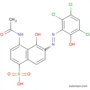 Molecular Structure of 4998-80-5 (1-Naphthalenesulfonic acid,
4-(acetylamino)-5-hydroxy-6-[(2,3,5-trichloro-6-hydroxyphenyl)azo]-)