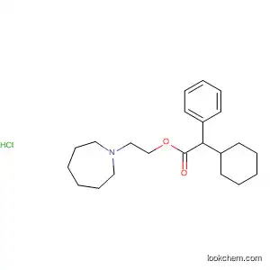 Molecular Structure of 51535-64-9 (Benzeneacetic acid, a-cyclohexyl-, 2-(hexahydro-1H-azepin-1-yl)ethyl
ester, hydrochloride)