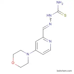 Molecular Structure of 59886-64-5 (Hydrazinecarbothioamide, 2-[[4-(4-morpholinyl)-2-pyridinyl]methylene]-)