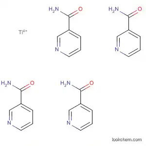 Molecular Structure of 69858-59-9 (3-Pyridinecarboxamide, titanium(4+) salt (4:1))