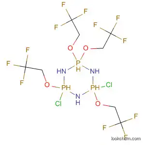 Molecular Structure of 75267-51-5 (1,3,5,2,4,6-Triazatriphosphorine,
2,4-dichloro-2,2,4,4,6,6-hexahydro-2,4,6,6-tetrakis(2,2,2-trifluoroethoxy
)-)