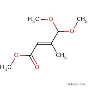 Molecular Structure of 78816-19-0 (2-Butenoic acid, 4,4-dimethoxy-3-methyl-, methyl ester, (E)-)