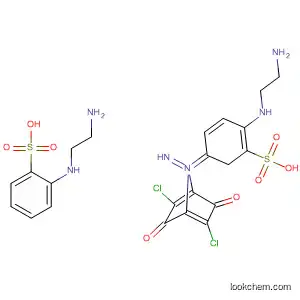 Molecular Structure of 78925-07-2 (Benzenesulfonic acid,
3,3'-[(2,5-dichloro-3,6-dioxo-1,4-cyclohexadiene-1,4-diyl)diimino]bis[6-[
(2-aminoethyl)amino]-)