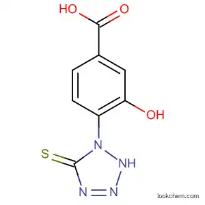 Molecular Structure of 80456-49-1 (Benzoic acid, 4-(2,5-dihydro-5-thioxo-1H-tetrazol-1-yl)-3-hydroxy-)