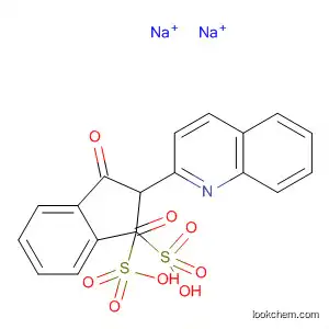 Molecular Structure of 80583-08-0 (1H-Indenedisulfonic acid, 2,3-dihydro-1,3-dioxo-2-(2-quinolinyl)-,
disodium salt)