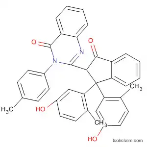 Molecular Structure of 80821-59-6 (4(3H)-Quinazolinone,
2-[2,3-dihydro-1,1-bis(5-hydroxy-2-methylphenyl)-3-oxo-1H-inden-2-yl]-
3-(4-methylphenyl)-)