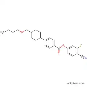 Benzoic acid, 4-[4-(butoxymethyl)cyclohexyl]-, 4-cyano-3-fluorophenyl
ester, trans-