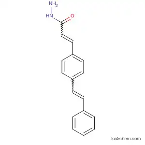 Molecular Structure of 100980-98-1 (2-Propenoic acid, 3-[4-(2-phenylethenyl)phenyl]-, hydrazide)