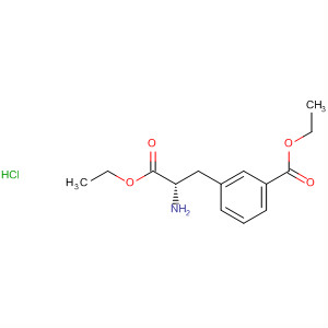 Molecular Structure of 106840-15-7 (Phenylalanine, 3-(ethoxycarbonyl)-, ethyl ester, hydrochloride)