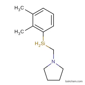 Molecular Structure of 110503-25-8 (Pyrrolidine, 1-[(dimethylphenylsilyl)methyl]-)