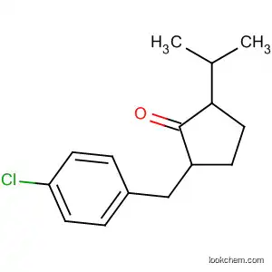 Molecular Structure of 115851-44-0 (Cyclopentanone, 2-[(4-chlorophenyl)methyl]-5-(1-methylethyl)-)